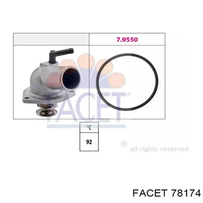 Купити 78174 Facet Термостат в корпусі