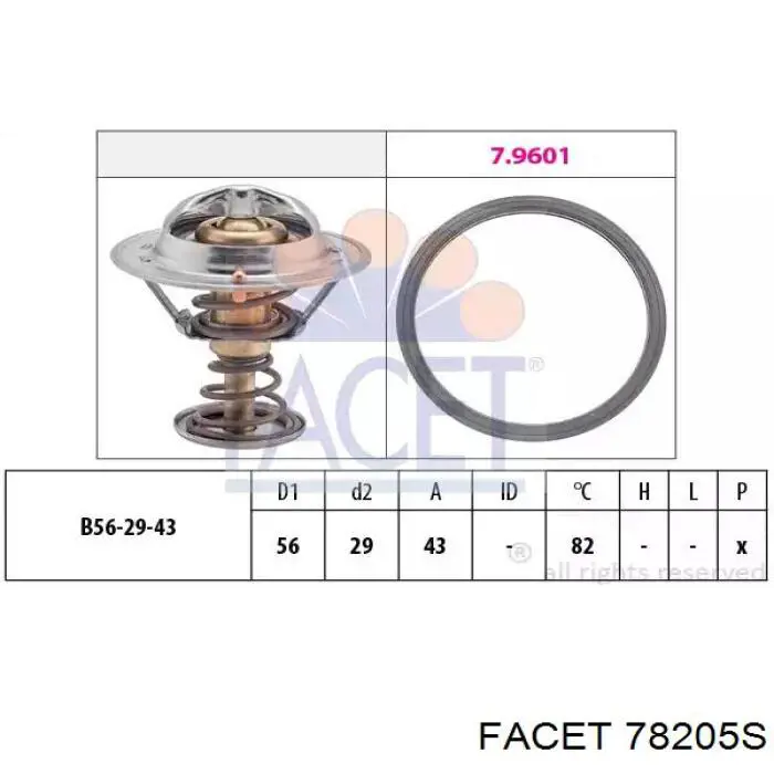 Купити DT1172V Dayco Термостат в корпусі