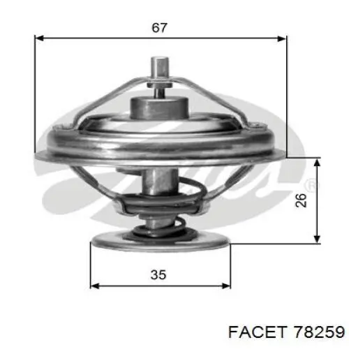 Термостат 90509110 Opel