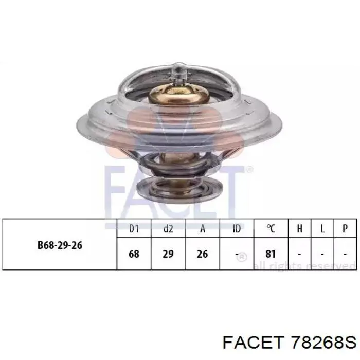 Термостат 78268S Facet