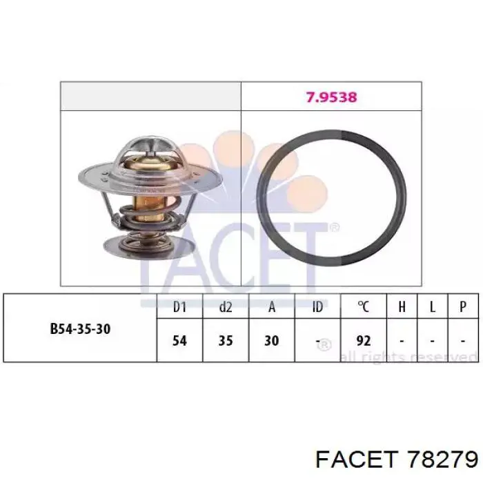 Купити 78279 Facet Термостат в корпусі