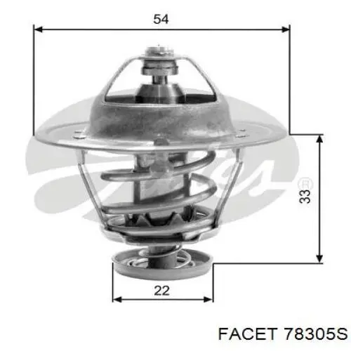 Термостат 78305S Facet