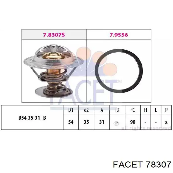 Купити 78307 Facet Термостат в корпусі