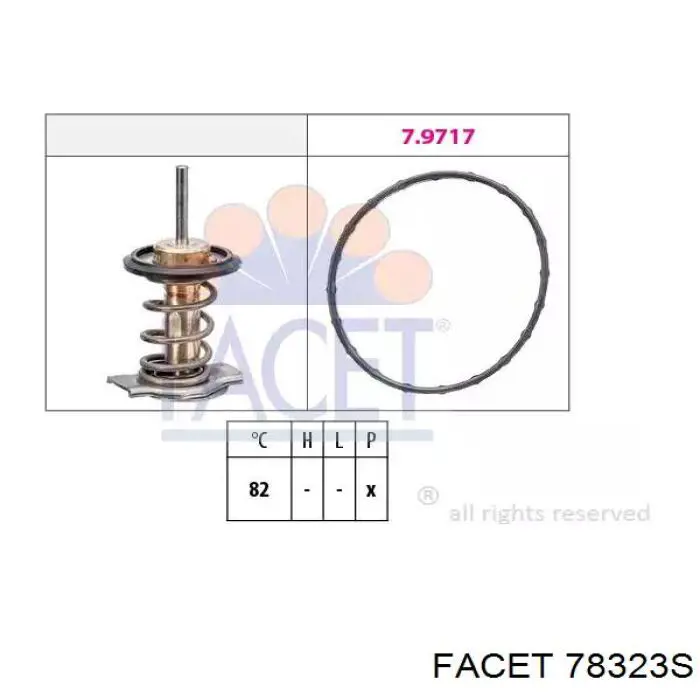 78323S Facet Авто термостат
