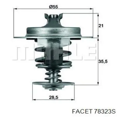 Автомобільний термостат Facet 78323S ціна, від 10.53 USD