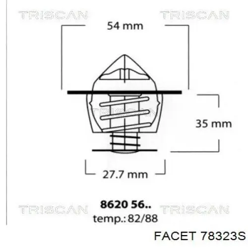 Термостат 78323S Facet