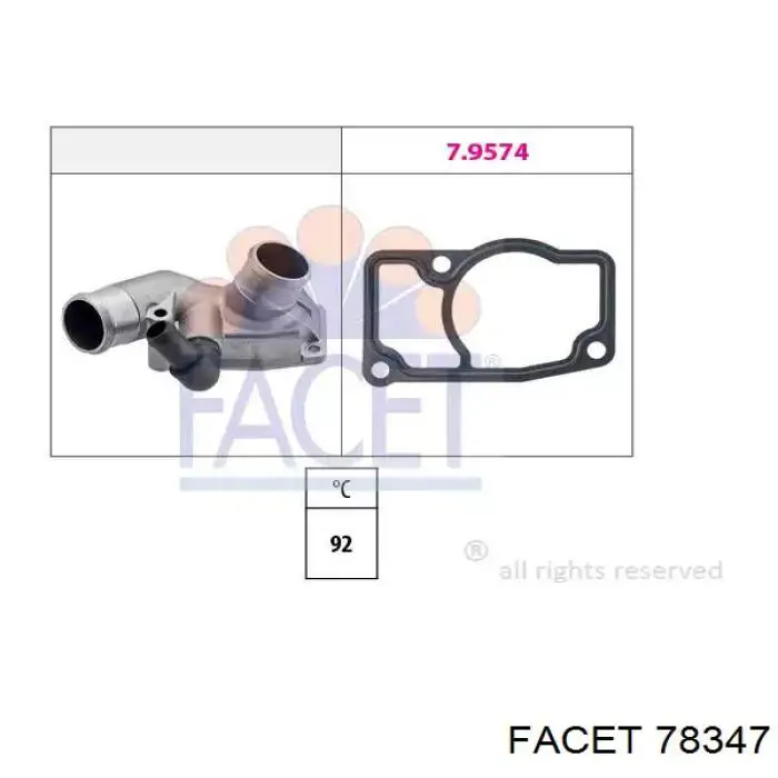 Кожух термостата Facet 78347 ціна, від 28.80 USD