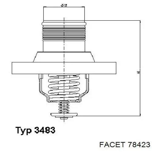 Термостат в зборі Facet 78423