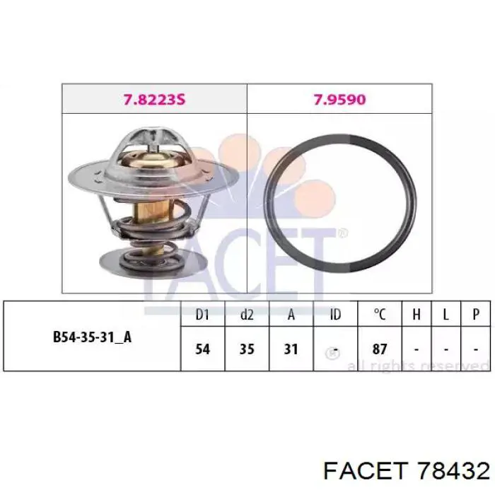 Купити 78432 Facet Термостат в корпусі