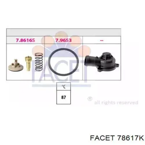 Купити 78617K Facet Корпус термостата