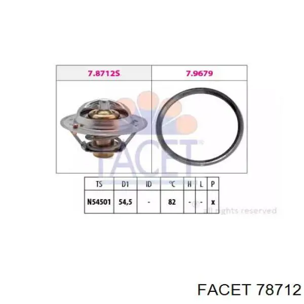 Автомобільний термостат Facet 78712 ціна, від 9.73 USD