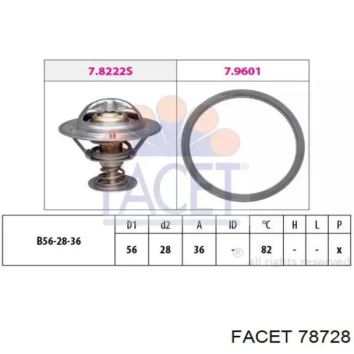 Купити 78728 Facet Термостат в корпусі