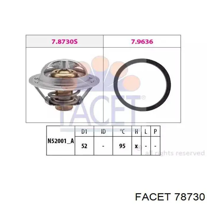 Купити 78730 Facet Термостат в корпусі