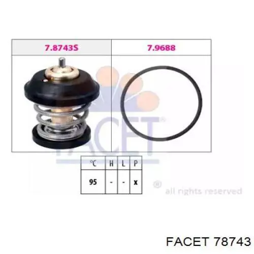Купити 78743 Facet Термостат в корпусі