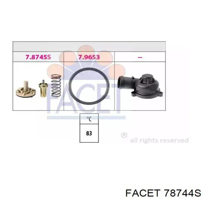 Купити 78744 Facet Термостат в корпусі