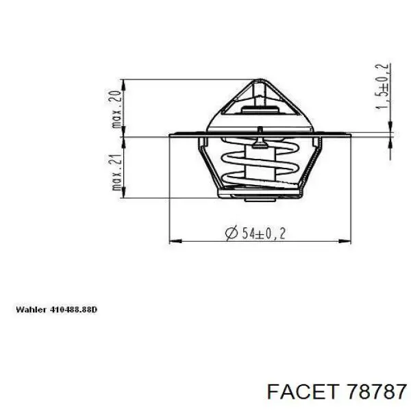 Автомобільний термостат Facet 78787 ціна, від 6.71 USD