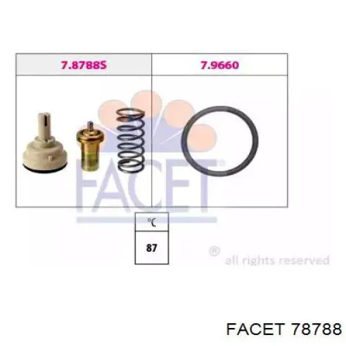 Автомобільний термостат Facet 78788 ціна, від 19.62 USD