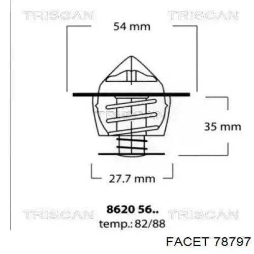 TH734182J Vernet Авто термостат
