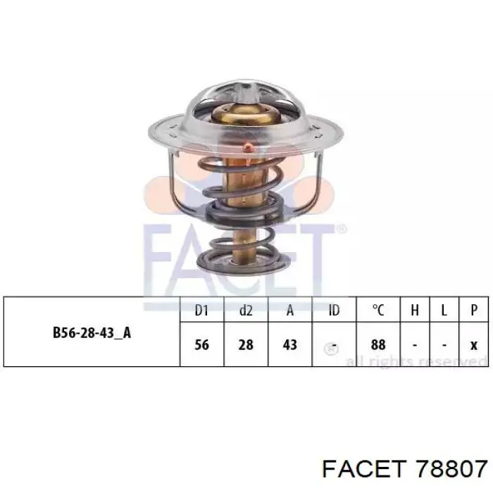 Купити 78807 Facet Термостат в корпусі