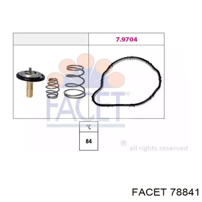 Купити 78841 Facet Термостат в корпусі