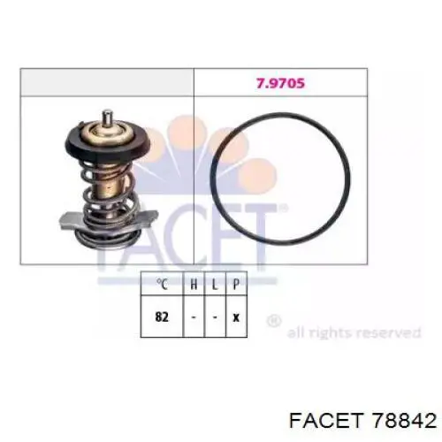 Автомобільний термостат Facet 78842 ціна, від 13.40 USD