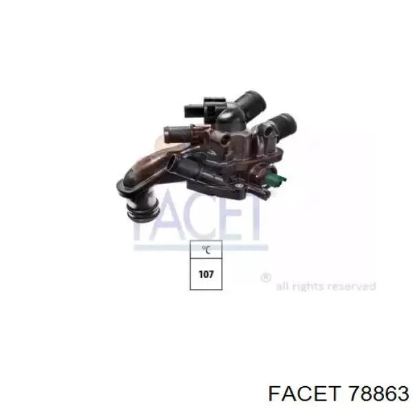 Кожух термостата Facet 78863 ціна, від 51.81 USD