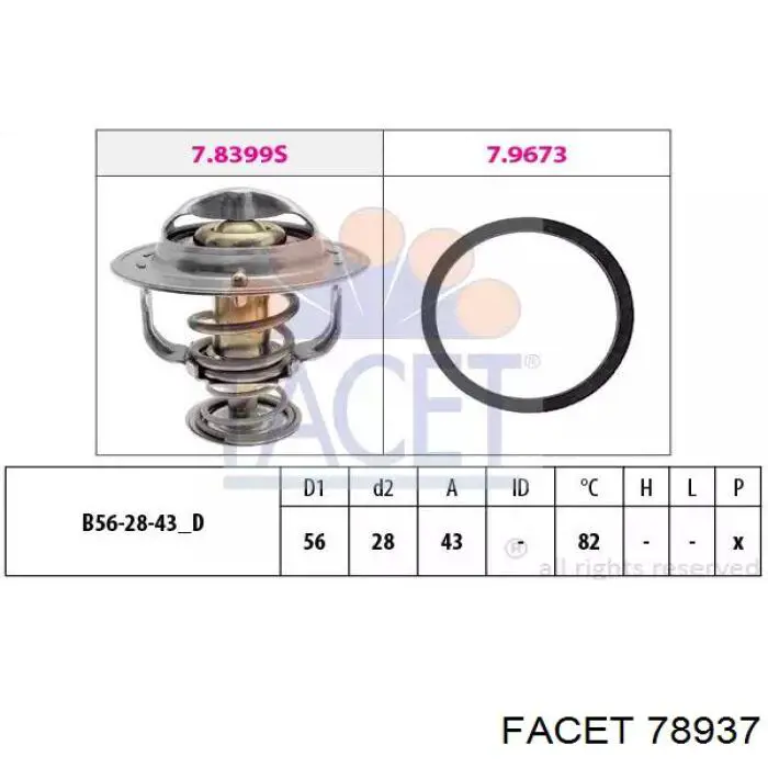 78937 Facet Авто термостат