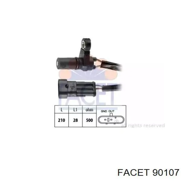 Датчик швидкості Opel 1238405 ціна, від 121.77 USD