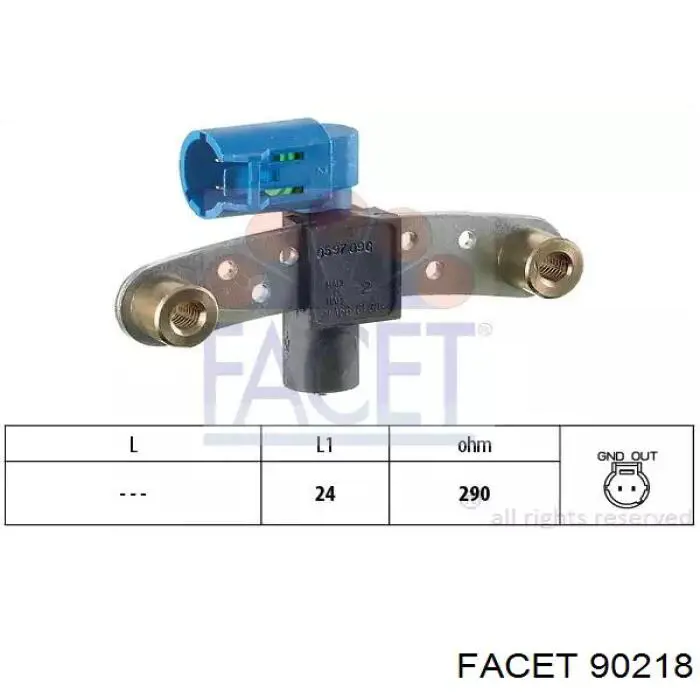 Датчик обертів колінвалу Facet 90218 ціна, від 16.74 USD
