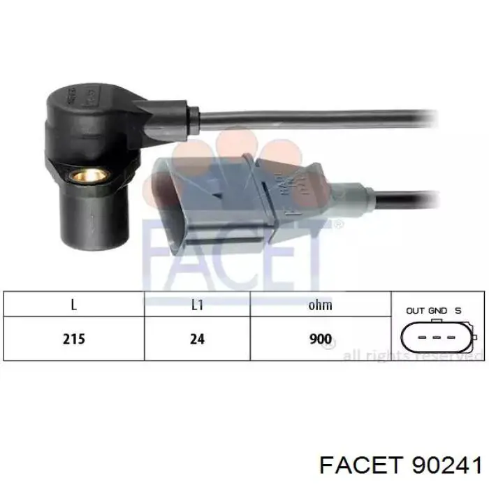 Купити 90241 Facet Датчик положення (оборотів) коленвалу