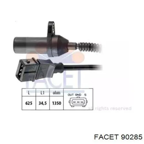 Купити 55189518 Fiat/Alfa/Lancia Датчик положення (оборотів) коленвалу