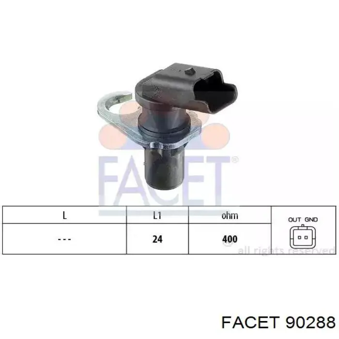 Купити 90288 Facet Датчик положення (оборотів) коленвалу