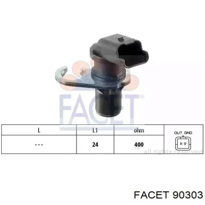 Купити 90303 Facet Датчик положення (оборотів) коленвалу