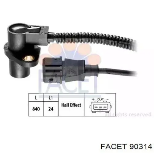 Датчик положення колінвала Facet 90314