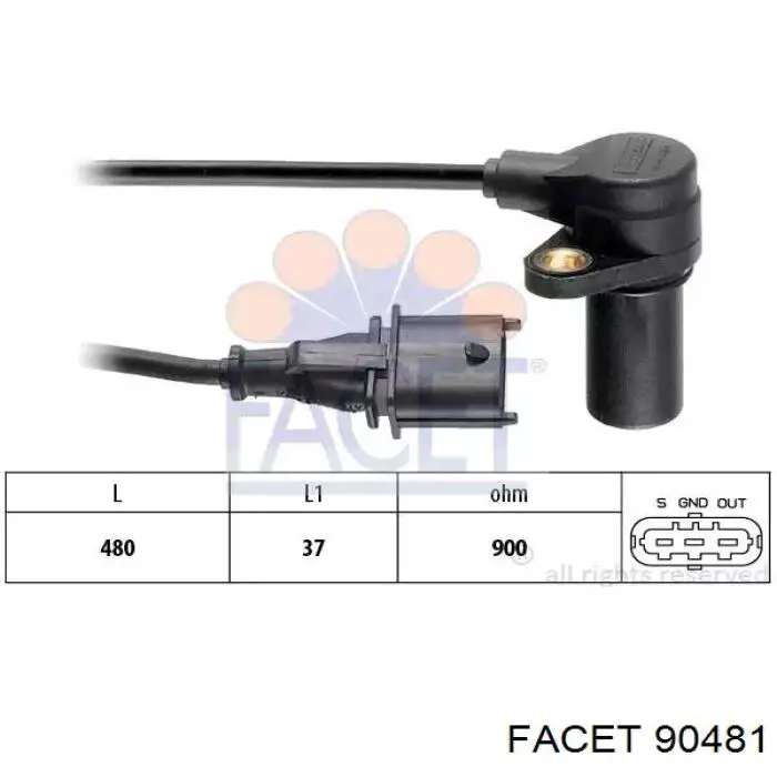 Датчик швидкості 90481 Facet