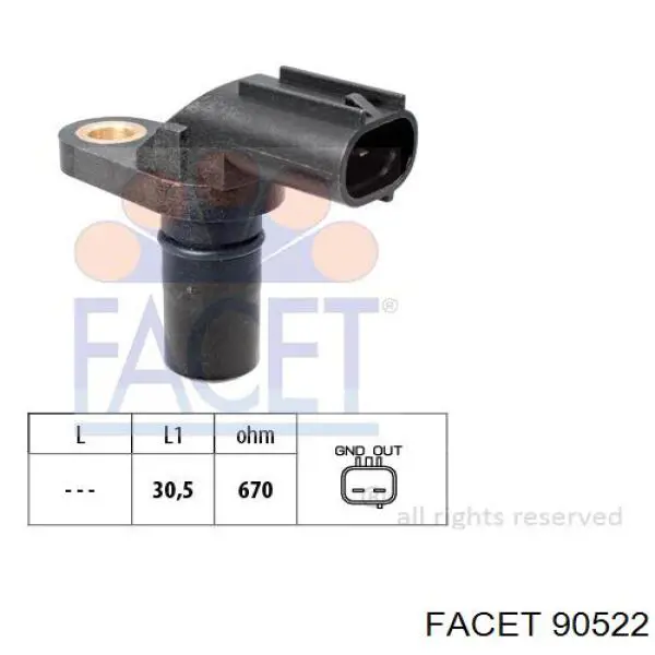 Датчик швидкості Facet 90522 ціна, від 14.68 USD