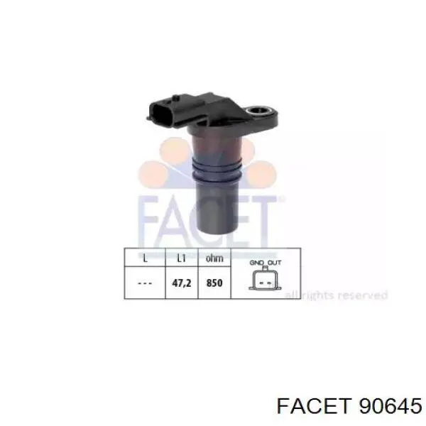 Датчик колінвала 90645 Facet