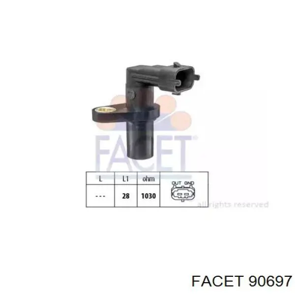 Датчик обертів колінвалу Delphi SS11330 ціна, від 21.00 USD