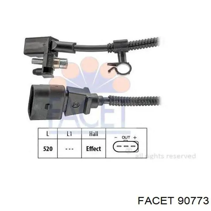Купити 90773 Facet Датчик нейтральної передачі