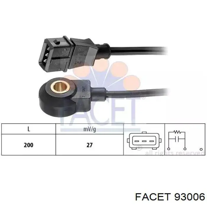 Датчик детонації 6235619 Opel