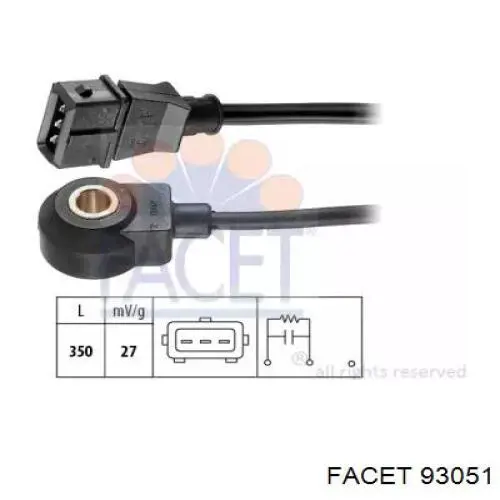 Купити 46522740 Fiat/Alfa/Lancia Датчик детонації