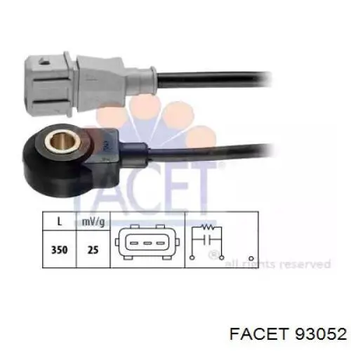 Датчик детонації Facet 93052 ціна, від 11.70 USD