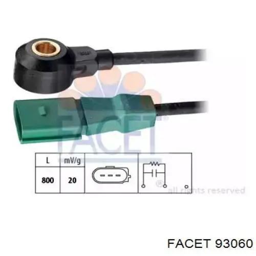 Датчик детонації Continental/Siemens S107583008Z ціна, від 12.67 USD