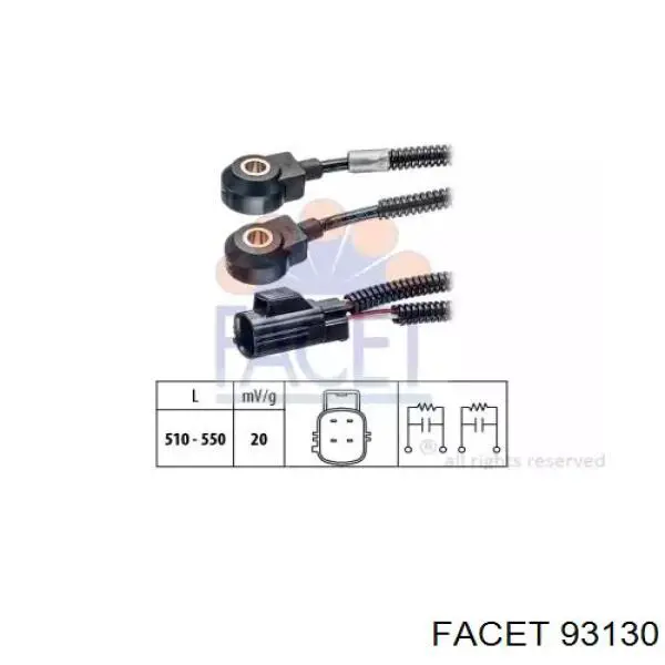 Датчик детонації Delphi AS10240 ціна, від 61.70 USD