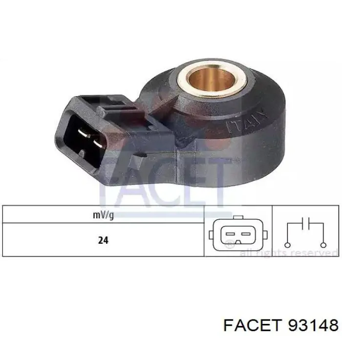Купити 93148 Facet Датчик детонації