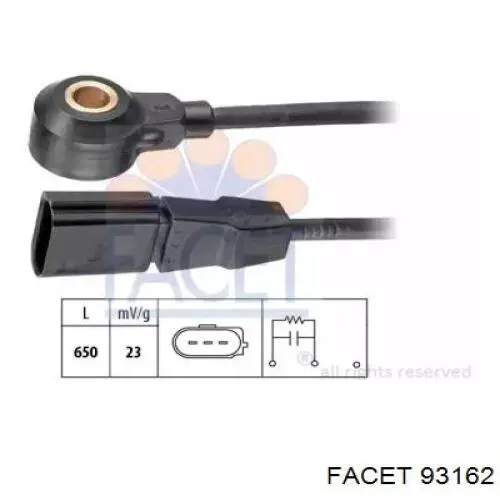 Датчик детонації Facet 93162 ціна, від 18.39 USD