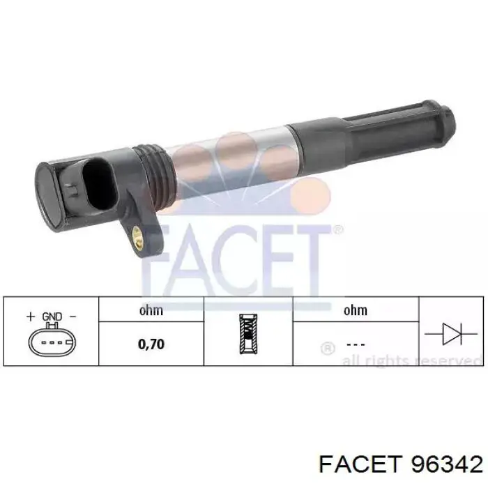 Купити 96342 Facet Котушка запалювання