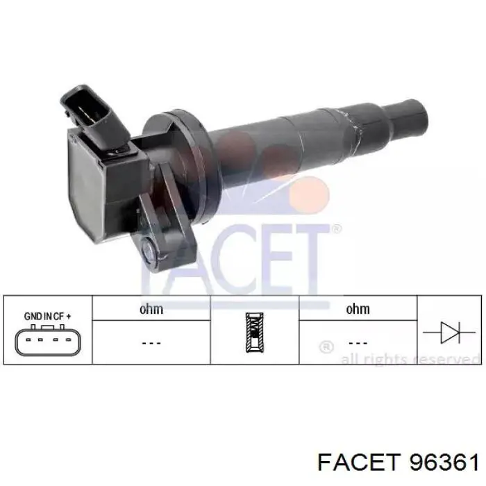 Купити 96361 Facet Котушка запалювання