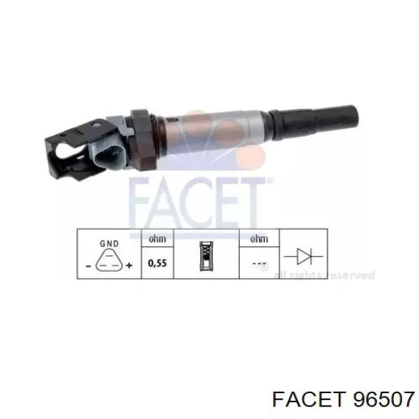 Котушка запалювання Facet 96507 ціна, від 25.46 USD