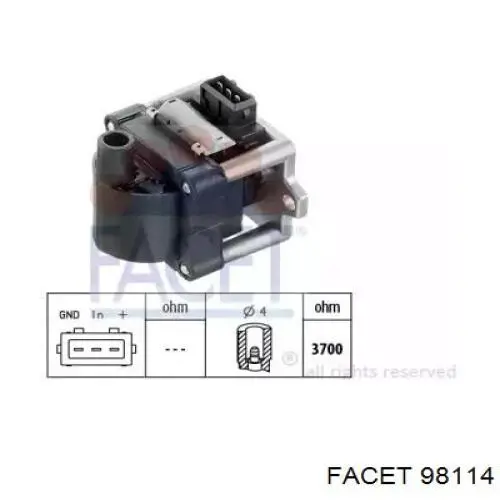 Купити 98114 Facet Котушка запалювання